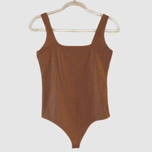 Abercrombie & Fitch Brown Cotton Blend Bodysuit – Size Large
